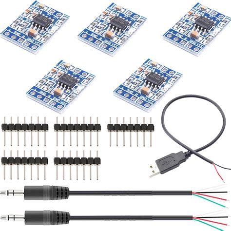 DKARDU 5 Pcs Audio Amplifier Board HXJ8002 Mini Amplifier Module DC 2 0