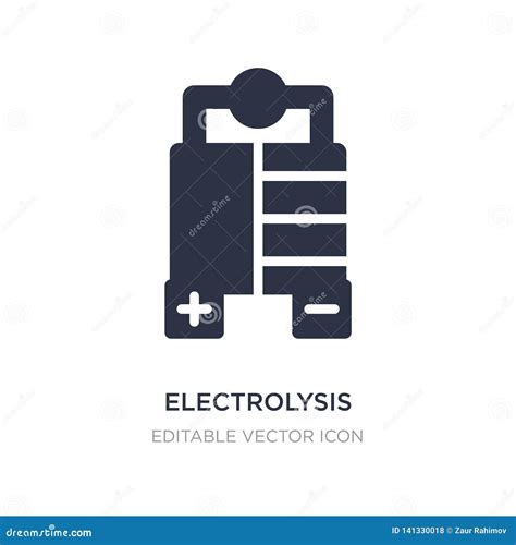 Electrolysis Icon Thin Linear Electrolysis Outline Icon Isolated On