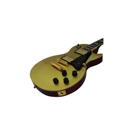 Guitarra El Ctrica Tipo Les Paul Parquer Dorada Lp Gd Music Shaker