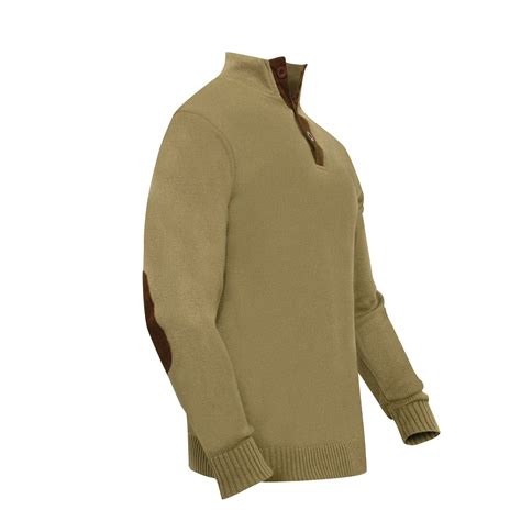 Rothco Sweater 3 Buttons Khaki Military Range