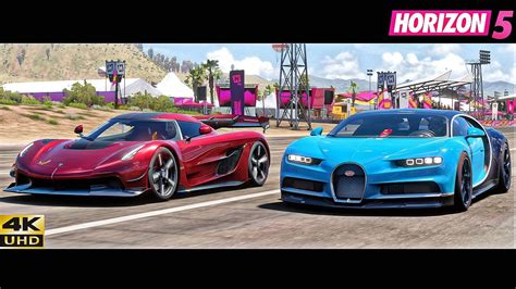 Fh Ultimate Drag Race Veyron Chiron Diablo Aventador Evo Jesko