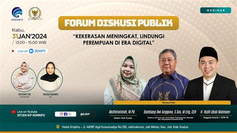 Forum Diskusi Publik Kekerasan Meningkat Lindungi Perempuan Di Era