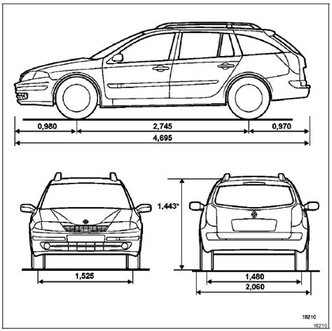 Rta Renault Laguna Dimensions Valeurs Et Reglages G N Ralit S