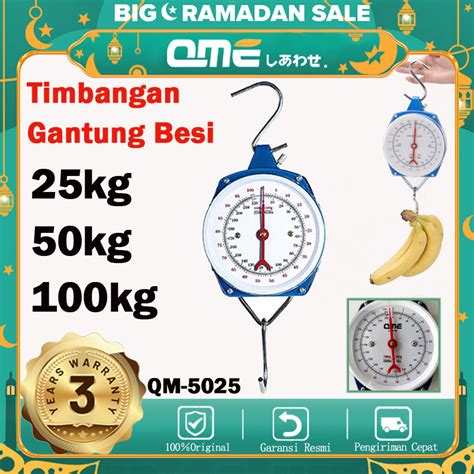 Jual QME Timbangan Gantung Besi 25KG 50KG 100KG Shopee Indonesia