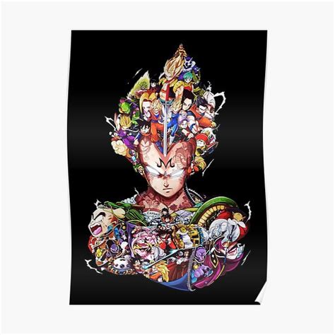 Vegeta Dragon Ball Poster For Sale By JaredWiseman Redbubble