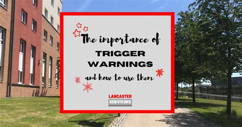 Lancaster Survivors On The Importance Of Trigger Warnings