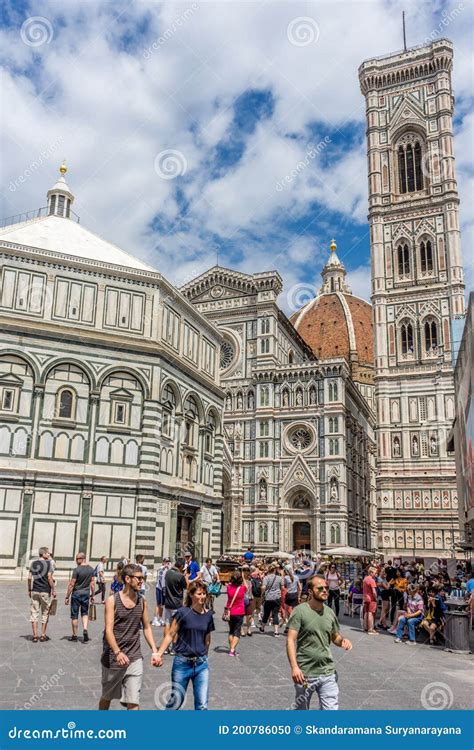 Florencia Italia 25 De Junio De 2018 Baptisterio Battistero Di San