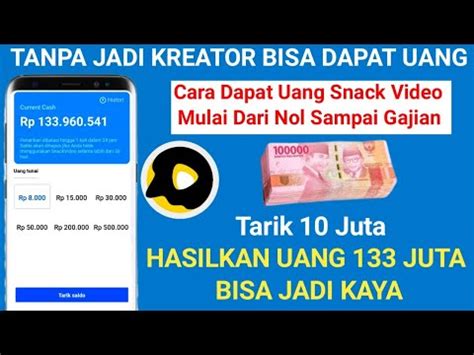 Bikin Kaya Hasilkan 133 Jt Bln Cara Menghasilkan Uang Dari Snack