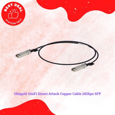 Ubiquiti Unifi Direct Attach Copper Cable 10gbps 1 Meter Shopee Philippines