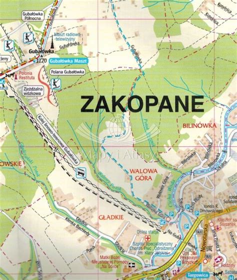 Tatrza Ski Park Narodowy Tatry Mapa Sk Adana Gauss