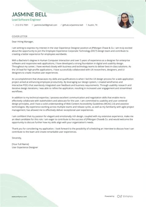 Professional Mba Cover Letter Examples And Template For Enhancv