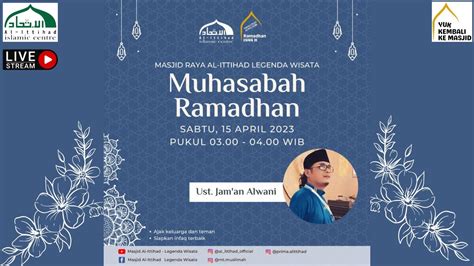 LIVE QIYAMUL LAIL MUHASABAH UST JAM AN ALWANI 24 RAMADHAN