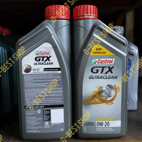 Jual Oli Mesin LCGC CASTROL GTX ULTRA CLEAN 0w 20 1 Liter Kota