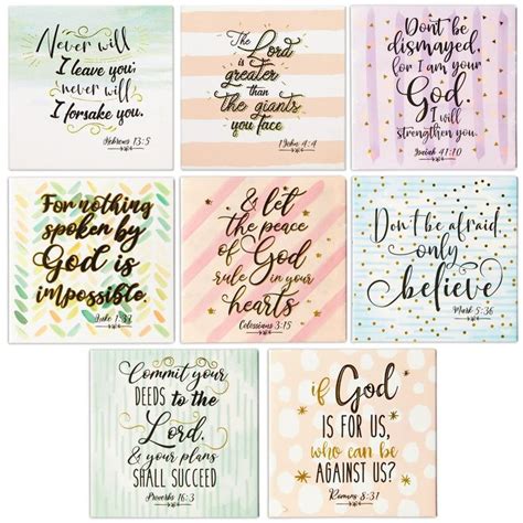 Pipilo Press 8 Pack Inspirational Bible Verse Magnets For Fridge