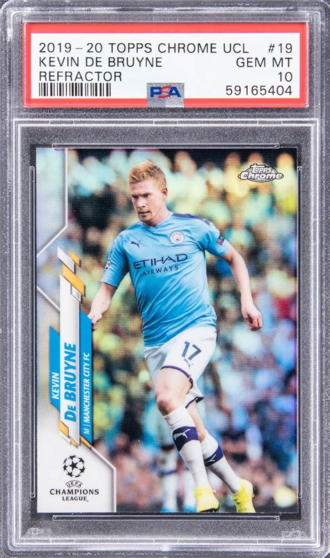 Kevin De Bruyne 2019 Topps Chrome UEFA Champions League 19 Refractor