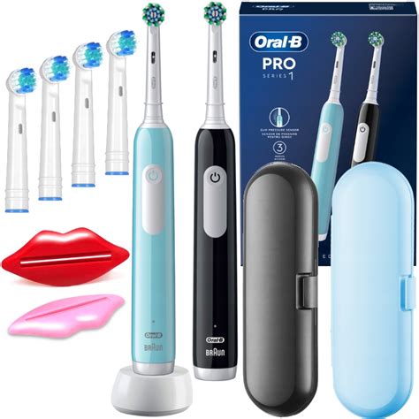 Szczoteczki Elektryczne do Zębów Oral B Pro Series 1 Duo Black Blue