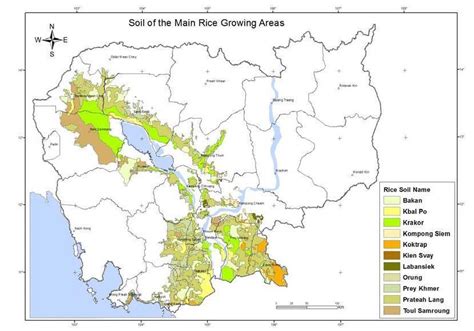 Map Of Cambodia Farming