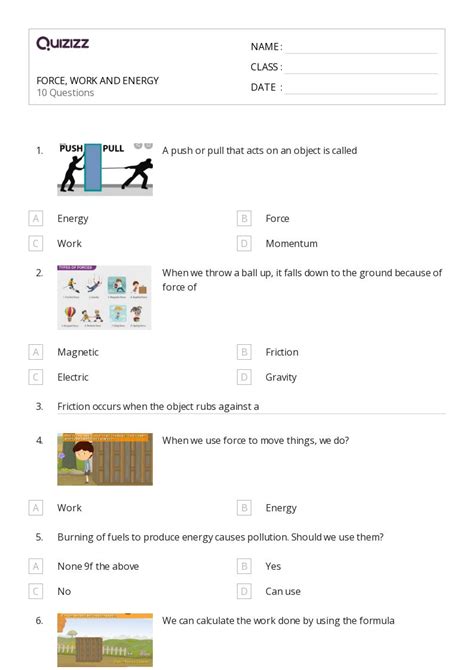 50 Energy Worksheets For 5th Class On Quizizz Free Printable