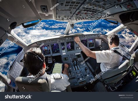 Airplane Pilot Cockpit