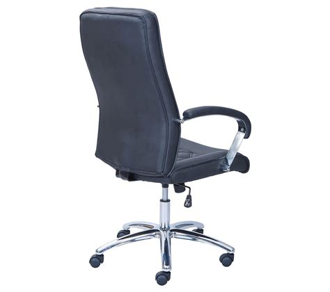 Fauteuil De Bureau Simili Cuir Coloris Noir Lodovico Chaise