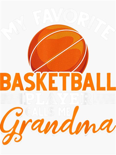 Pegatina Baloncesto Abuela Jugadora De Baloncesto Día De La Madre