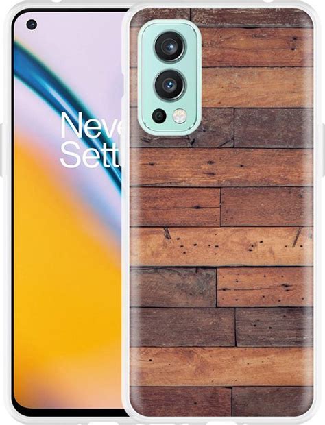 OnePlus Nord 2 Hoesje Houten Planken Designed By Cazy Bol