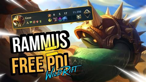 GAMEPLAY DE RAMMUS NO LOW ELO Wild Rift YouTube