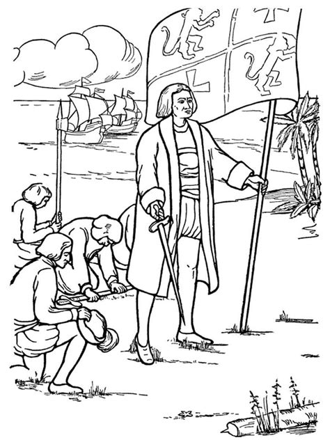 Christopher Columbus Coloring Pages