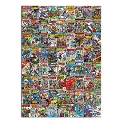 Aquarius Puzzles Marvel Comics Covers Superheroes 3000 Piece Jigsaw