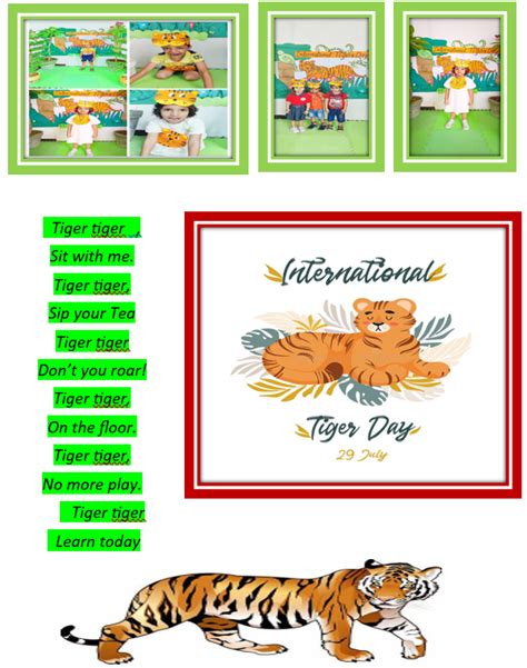 Tiger Day Celebration in Preschool - Udayan Kidz Pre School Blog