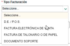 Solicitud resolución de facturación de talonario o papel y Asociación