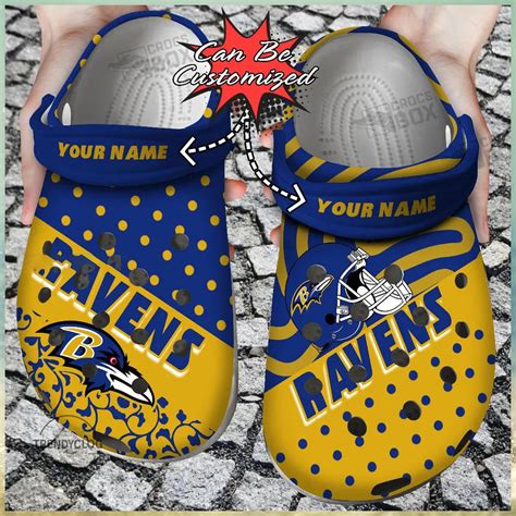 Custom Ravens Pride Crocs Clogs Limotees