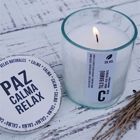 Velas Naturales De Cera De Soja Envase Reciclado Con Tapa Para