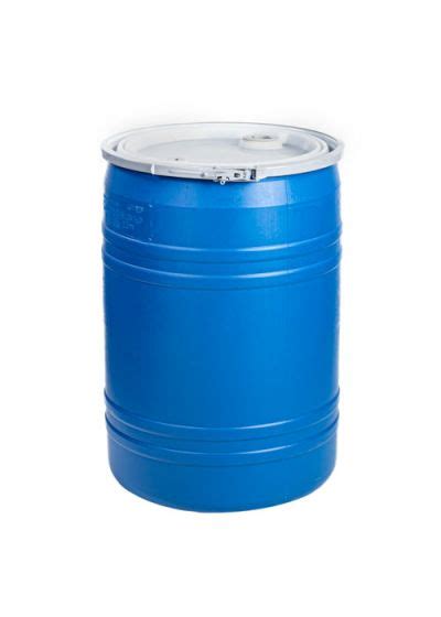 Plastic Drum With Lid 30 Gallon Open Top Blue Atelier Yuwa Ciao Jp