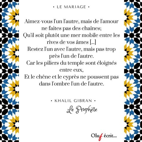 Poeme Khalil Gibran Mariage