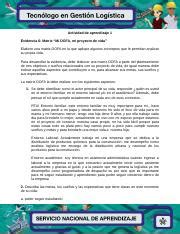 Evidencia 6 Matriz DOFA Docx Actividad De Aprendizaje 1 Evidencia 6