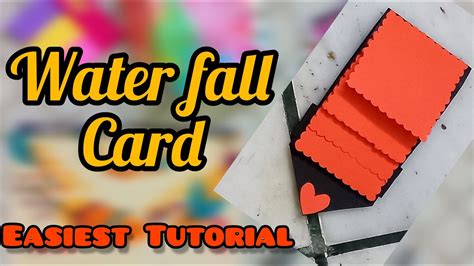 Diy Ideas Waterfall Card Tutorial How To Make Waterfall Card Easily