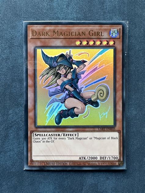 Yugioh Dark Magician Girl Lart En Limited Edition Ultra Rare Sealed