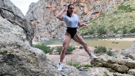 Majorca Posing And Flexing Photo Shoot Video Series Miss Monrow Clips4sale