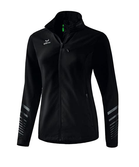 Erima Race Line 2 0 Running Jacke Damen Schwarz Laufbekleidung Running