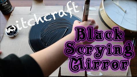 Make A Scrying Mirror With Me Halloween Black Mirror Craft Youtube