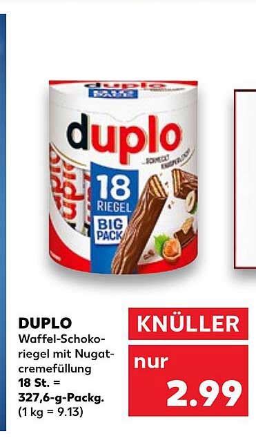 Duplo Waffel schokoriegel Mit Nougatcremefüllung Angebot bei Kaufland