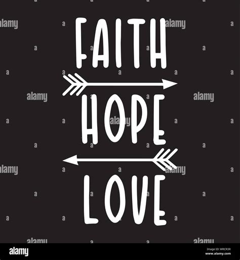 Faith Hope Love Stock Vector Images Alamy