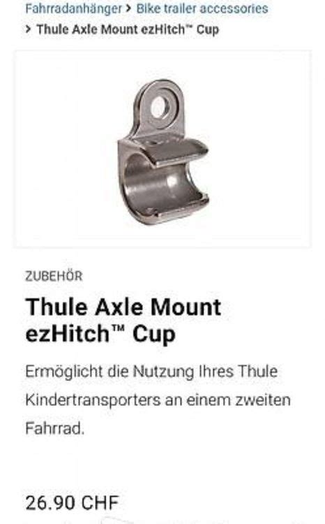 Neue Originalverp Thule Axle Mount EzHitch Cup Kupplung Kaufen Auf