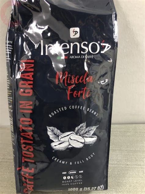 Intenso Italian Roasted Coffee Beans Kg Miscela Forte Creamy Full Body