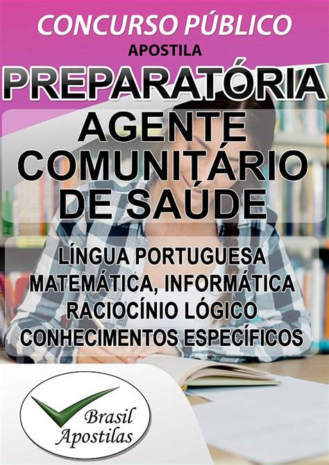 Apostila Preparat Ria Para Agente Comunit Rio De Sa De Brasil Apostilas