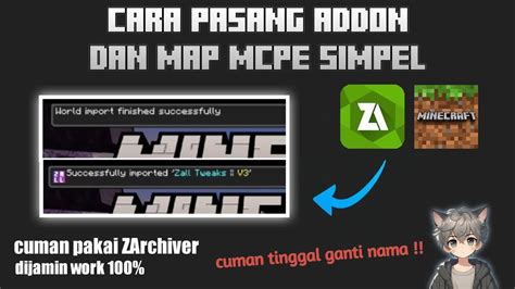 Cara Terbaru Memasang Addon Texturepack Map Paling Simple Di