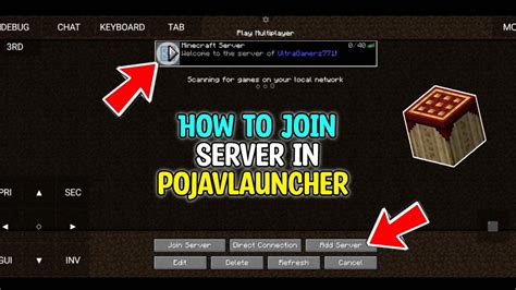 How To Join Any Server In Minecraft Pojavlauncher How To Join Server