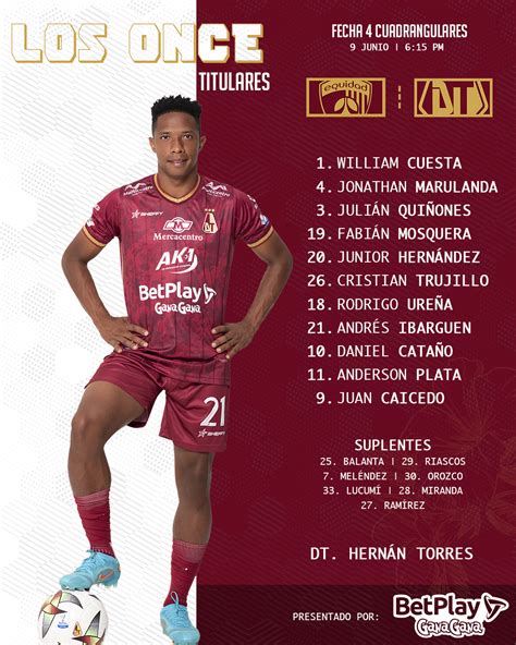 Club Deportes Tolima Sa ⭐️⭐️⭐️ On Twitter Titulardt 👥 Definido El