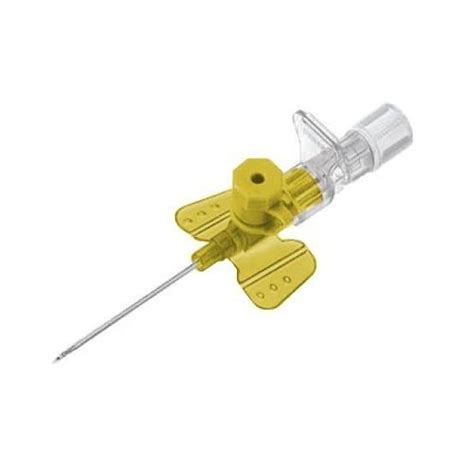 PVC 24 Gauge Intravenous Cannula With Wings And Injection Port For